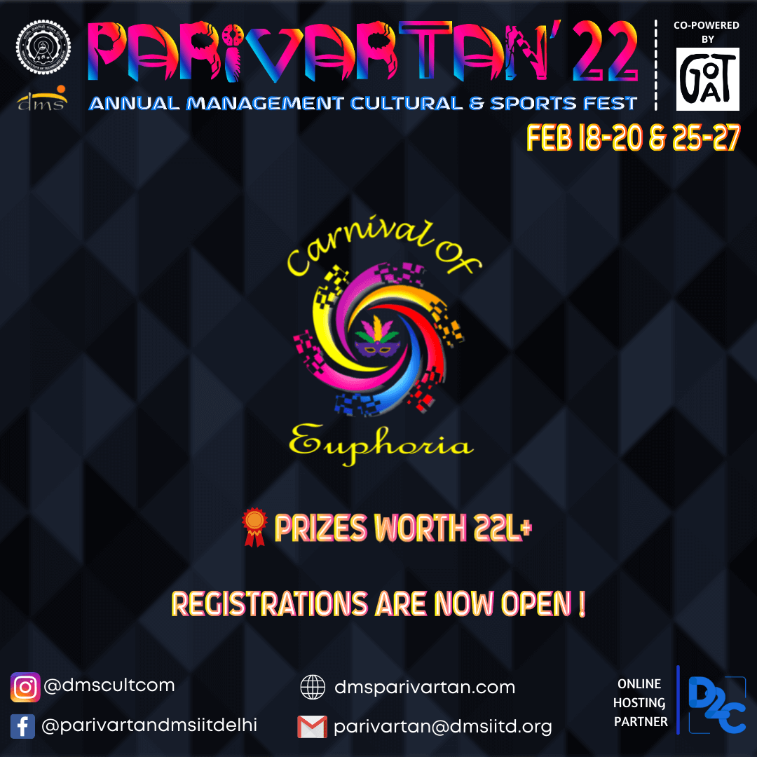 All you need to know about participating in IIT Delhi's Annual fest, Parivartan - Insynout